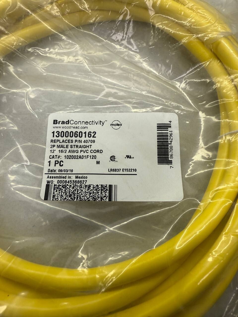 BRAD CONNECTIVITY MOLEX 1300060162 NEW