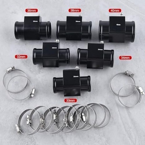 32mm 1-1/4″ Aluminum Radiator Hose Water Temperature Sensor Adapter Size: 32mm