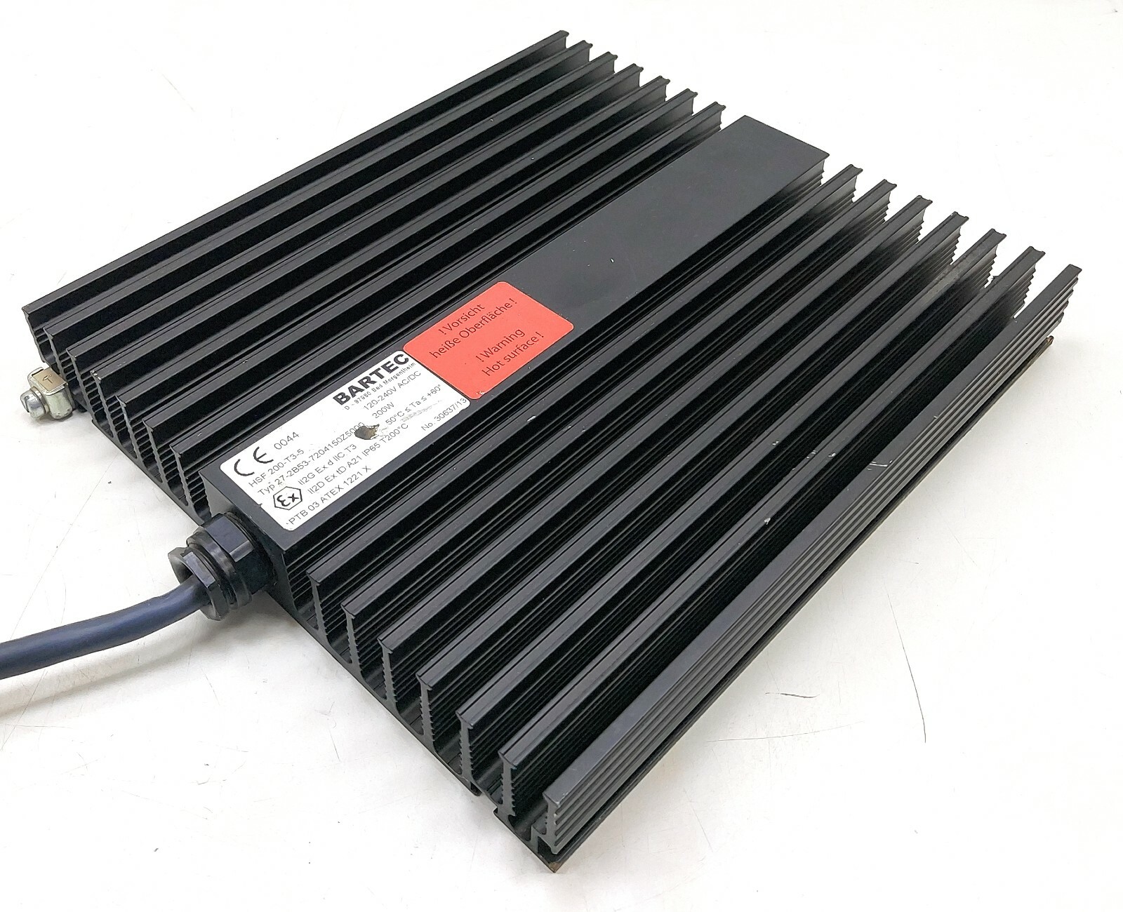 Bartec HSF-200-T3-5 HSF Heating Element Finned 27-2B53-7204150Z5000