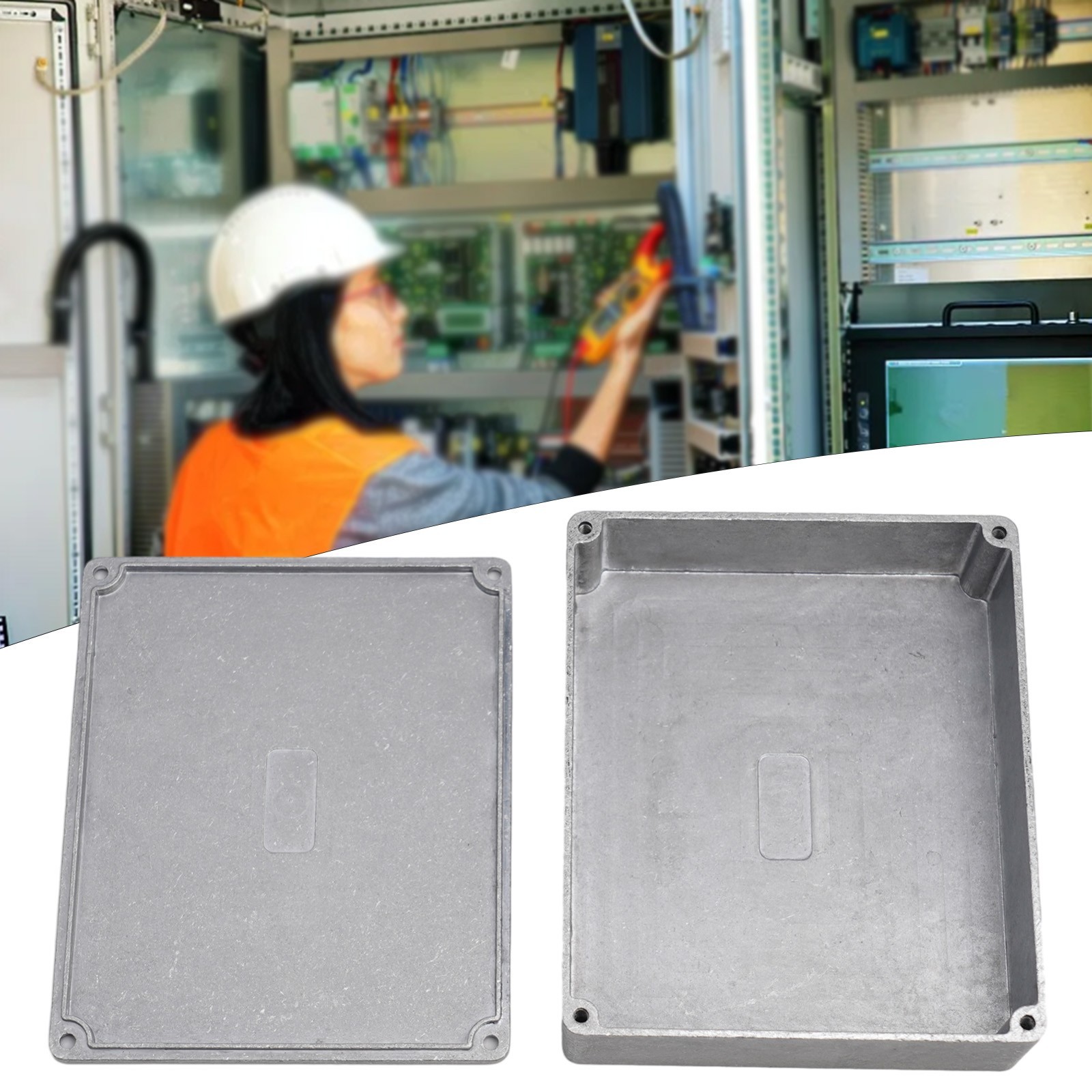 Silver Aluminum Box for Electric Instruments Industrial Metal Enclosure