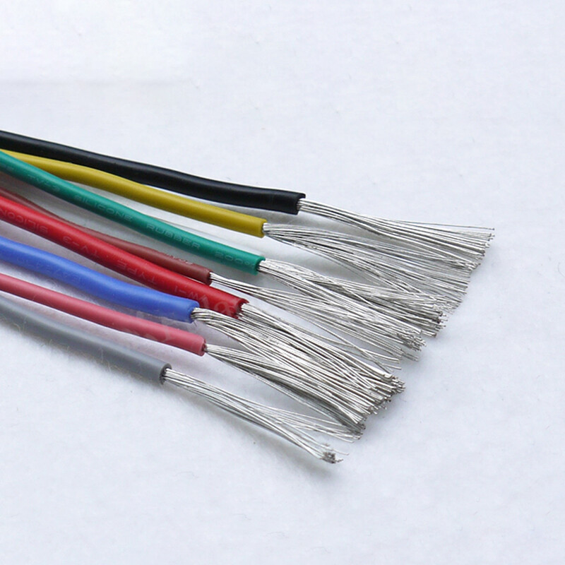 Flexible Silicone Wire Cable 30/28/26/24/22/20/18/16/14/12/10 AWG Various Colour