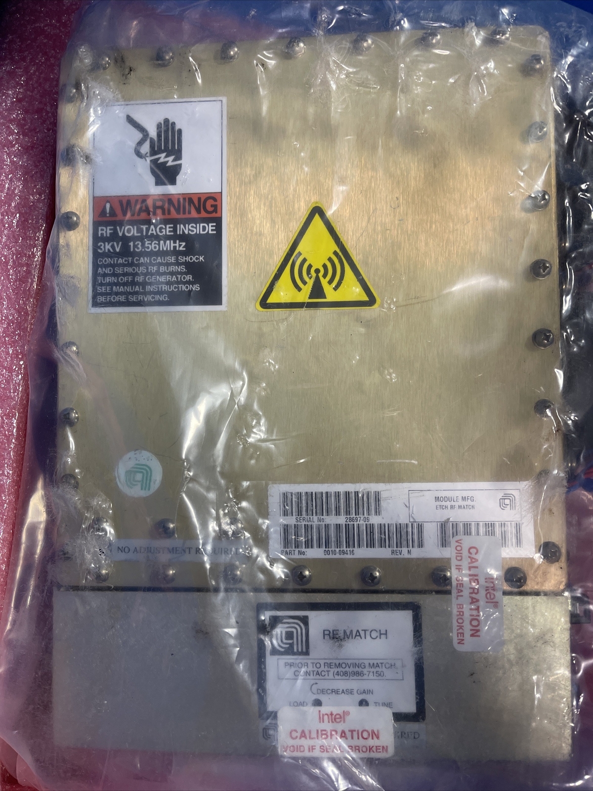 AMAT Applied Materials 0010-09416 – RF Match ASSY, ETCH – Refurbished By Intel