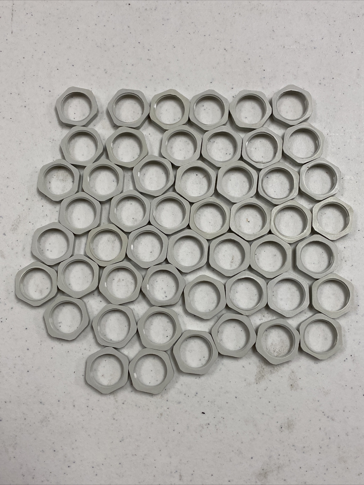 New Lot Of (50) Altech Corp. Schlemmer 7211981 Gegenmutter M20 Locknut Hellgrau