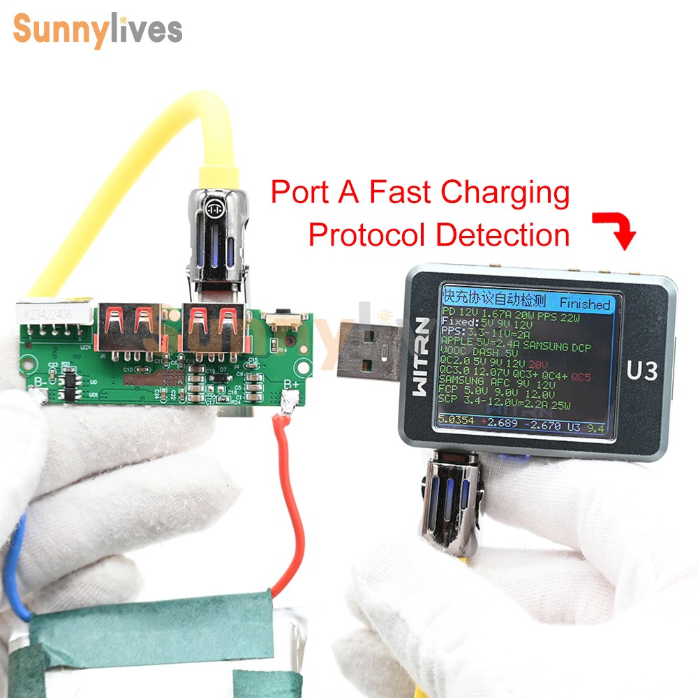 PD/QC 22.5W Fast Charging Module DIY Mobile Power Bank Circuit Board LED Display