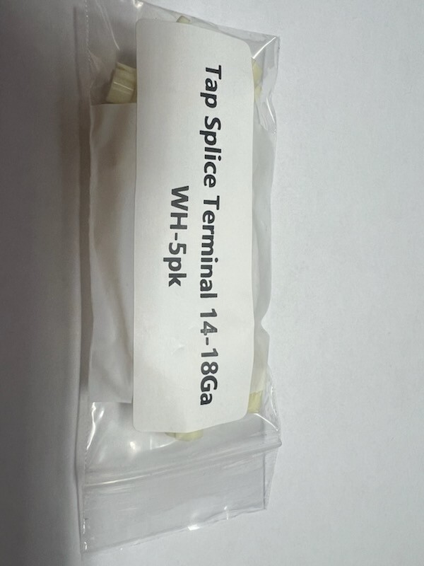 White Tap Splice Terminal Connector 18-14Ga 5pk