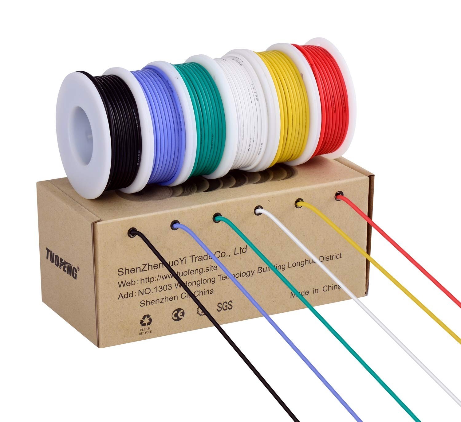 High-Performance Silicone Rubber Wire – 100 Strands – 600V Rated, 23ft Lengths