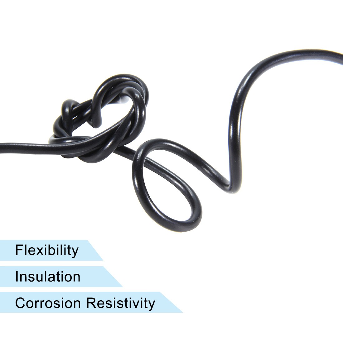 RVV Wire Cable Extension Cord Copper Wire Conductor 3 Core 20 AWG 10M 32.8ft