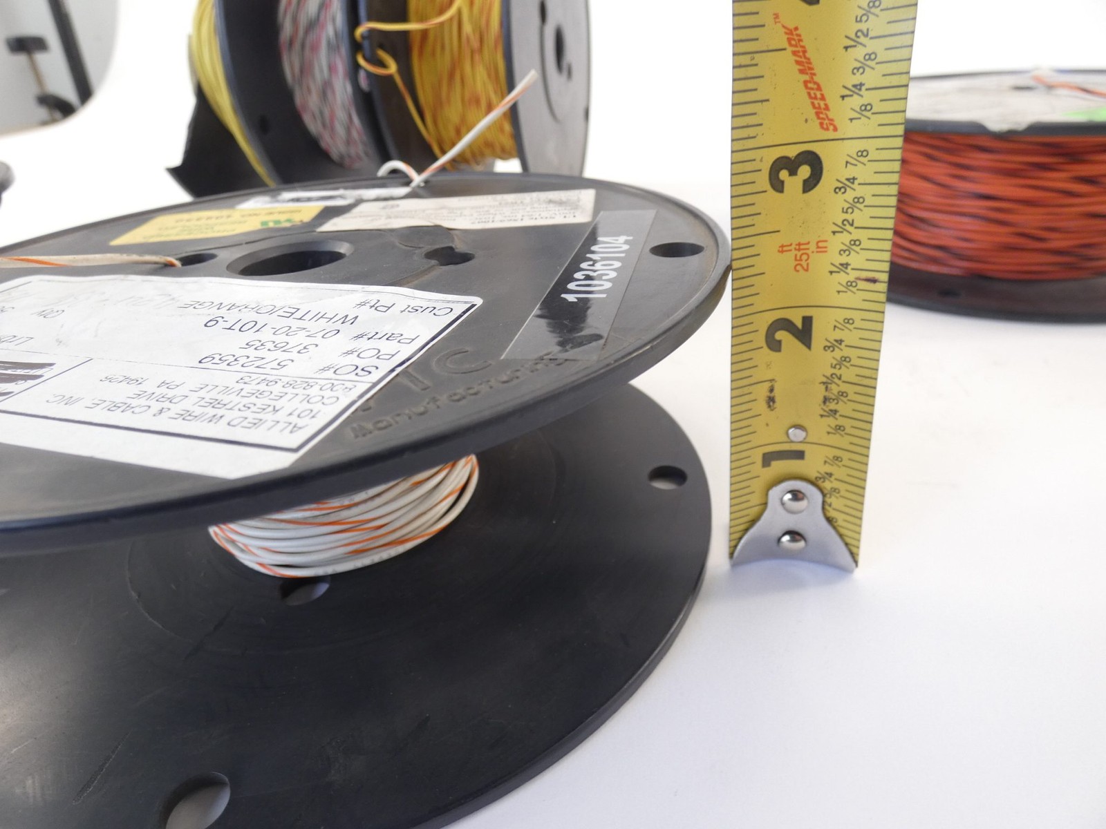 *Lot of 6* Allied Wire & Cable Wire Spool Reels 61-22-7T-9, 07-22-7T-4, 07-20…