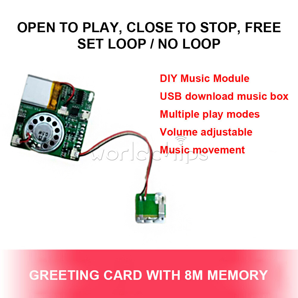 Greeting Card module DIY Musical Board Recordable Voice Music Sound Module