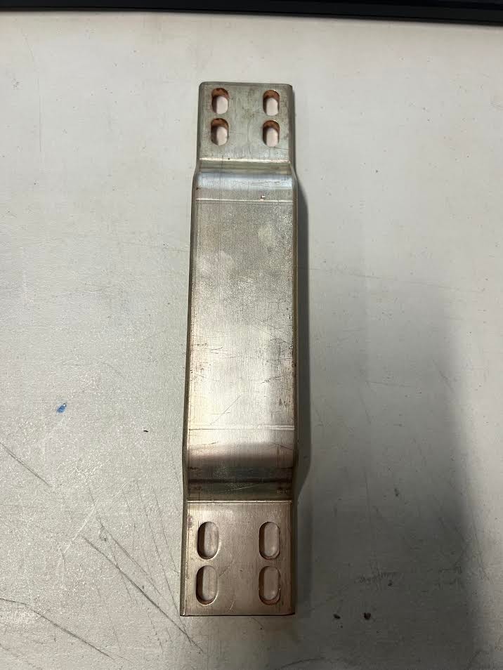 lot of 7 10″ busbar already bent and punched 4 oval holes each side see pictures