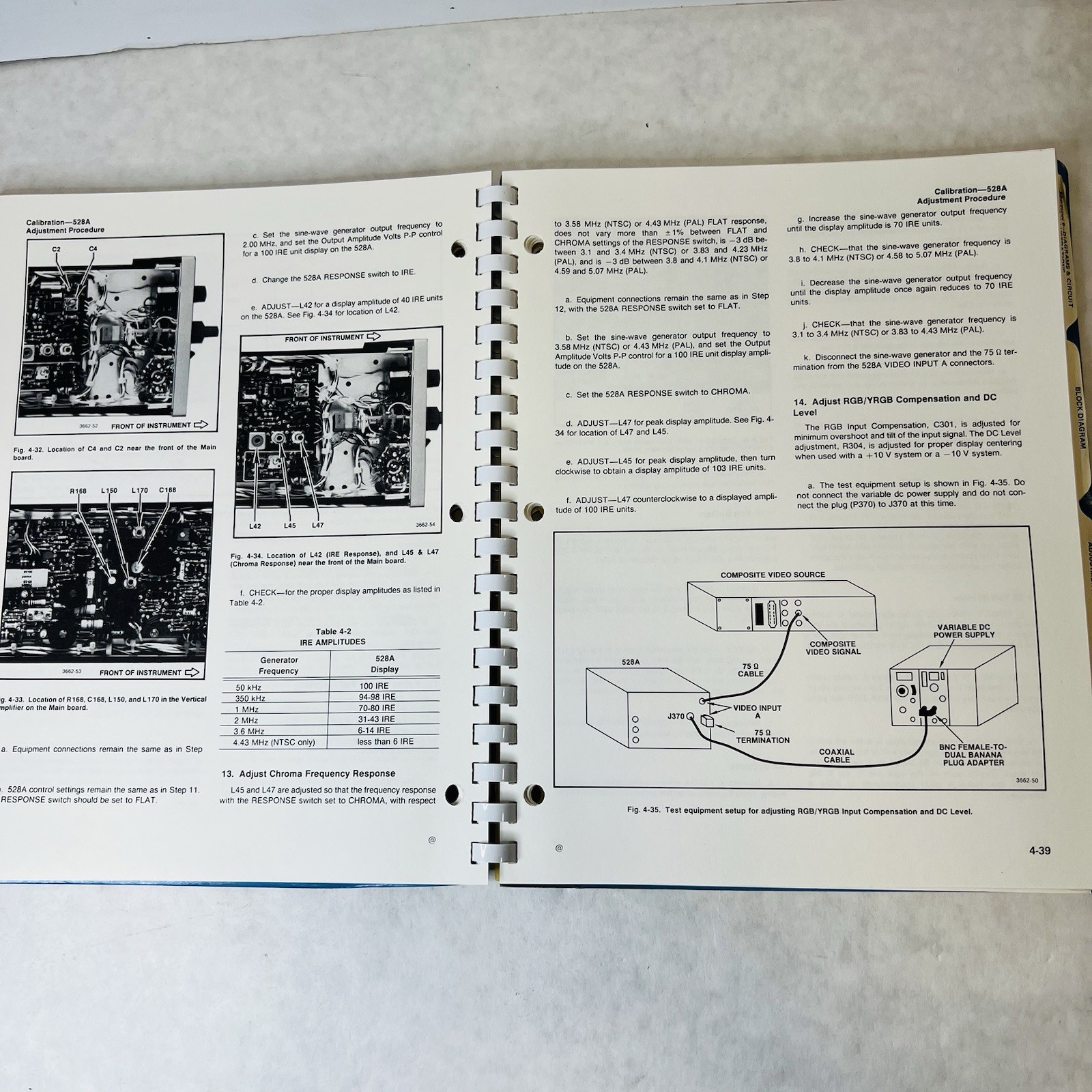 Original Tektronix 528A Instruction Manual