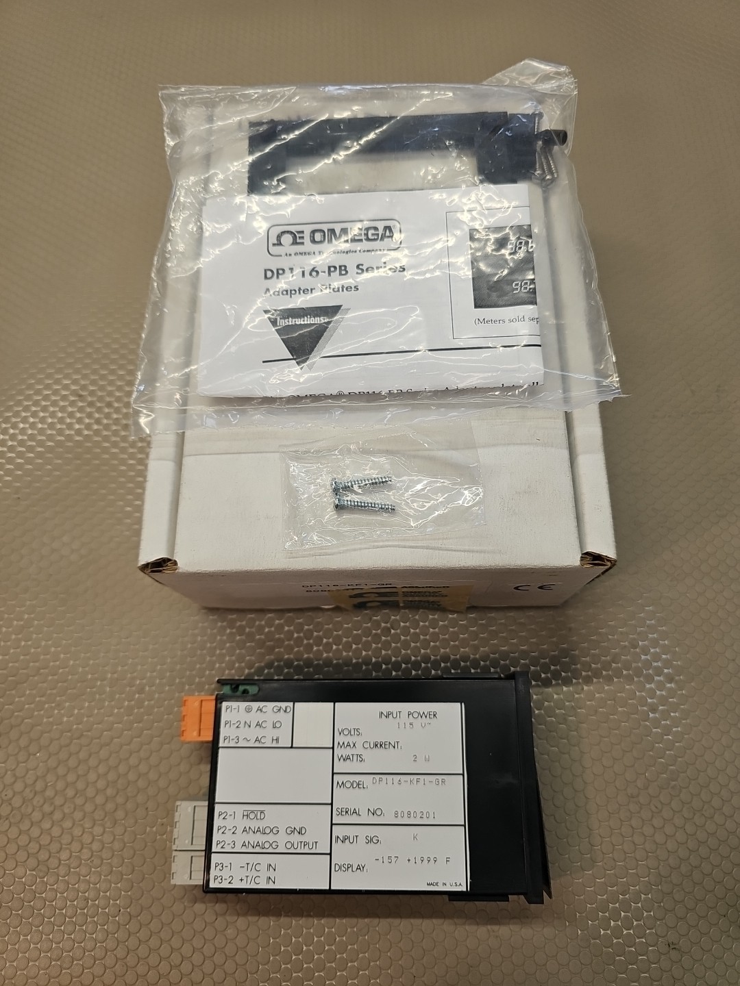 OMEGA DP116-KF1-GR Temperature Display