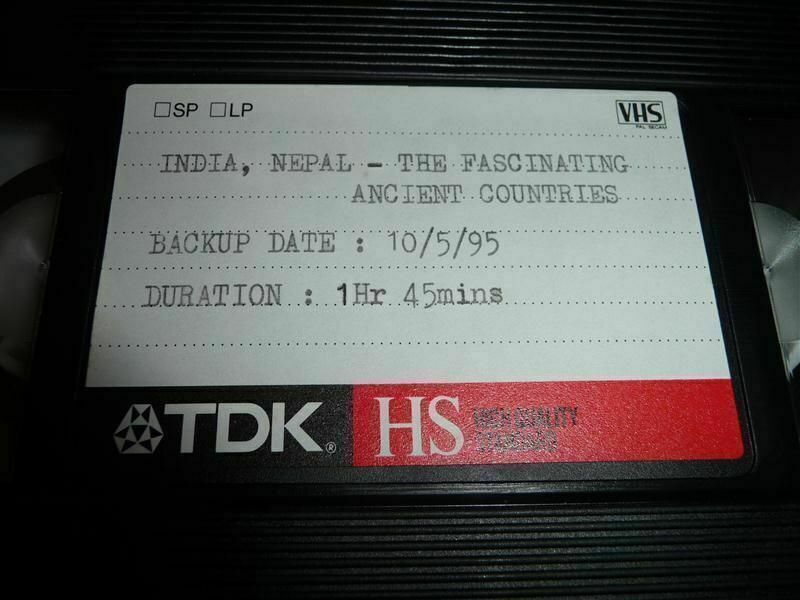 TDK India, Nepal-The Fascinating Asian Countries VHS Tape