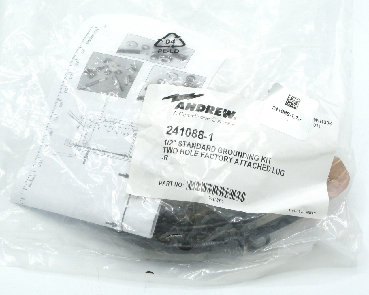 Andrew 241088-1 Standard Grounding Kit for 1/2-inch Corrugated Coaxial Cable
