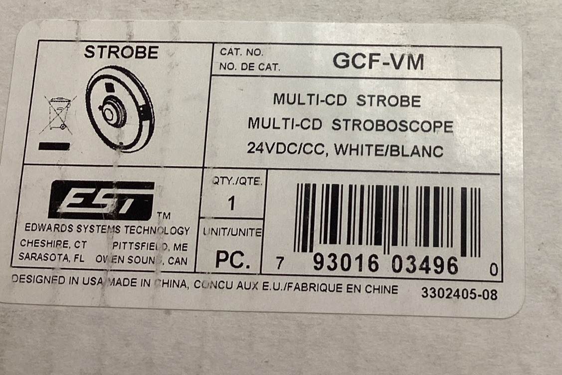 EST GCF-VM Multi_CD Strobe, Stroboscope 24VDC/CC Industrial Signal Light⚪️