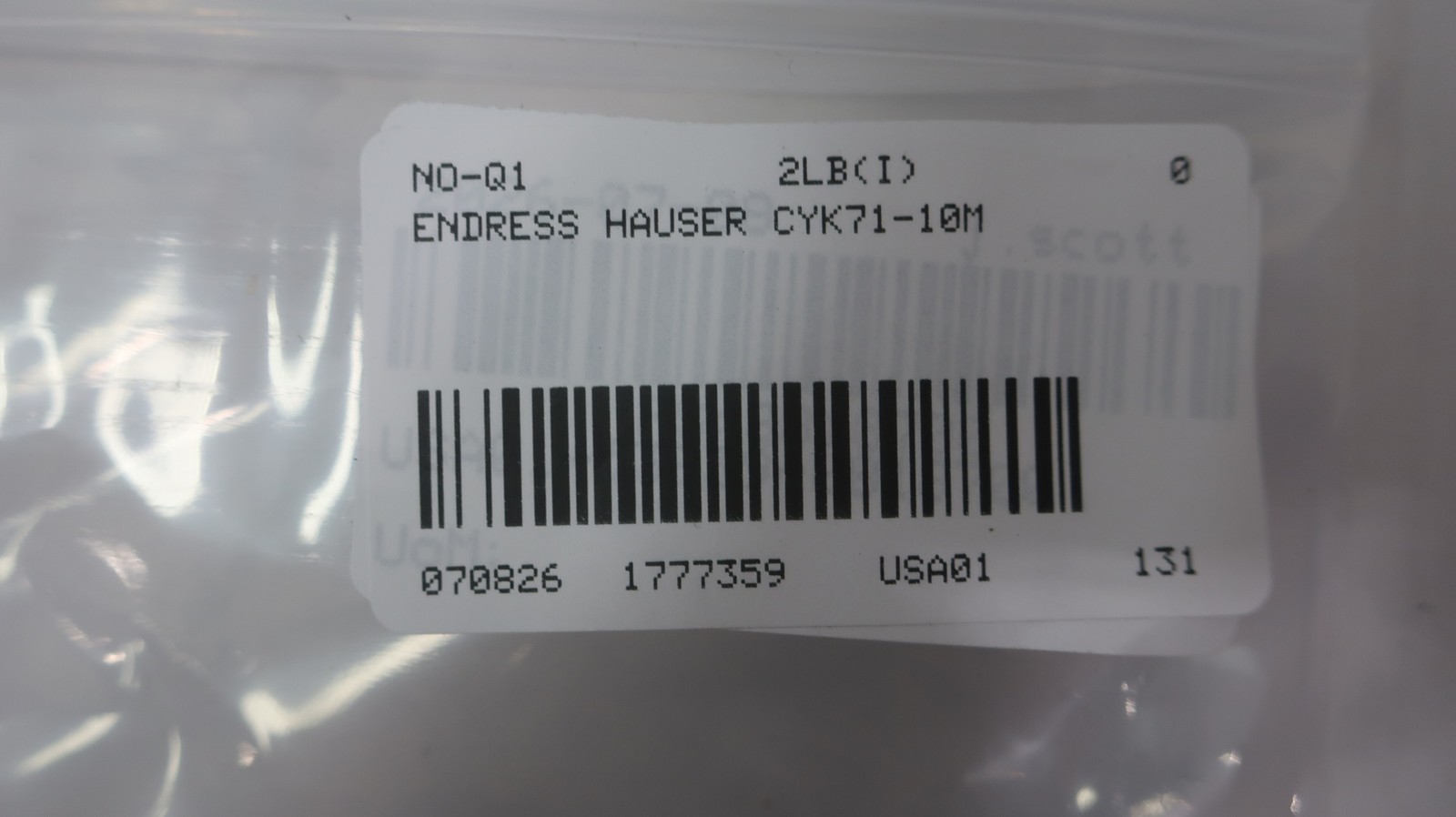 Endress Hauser CYK71-10M 50088281 Coaxial Cable 10m