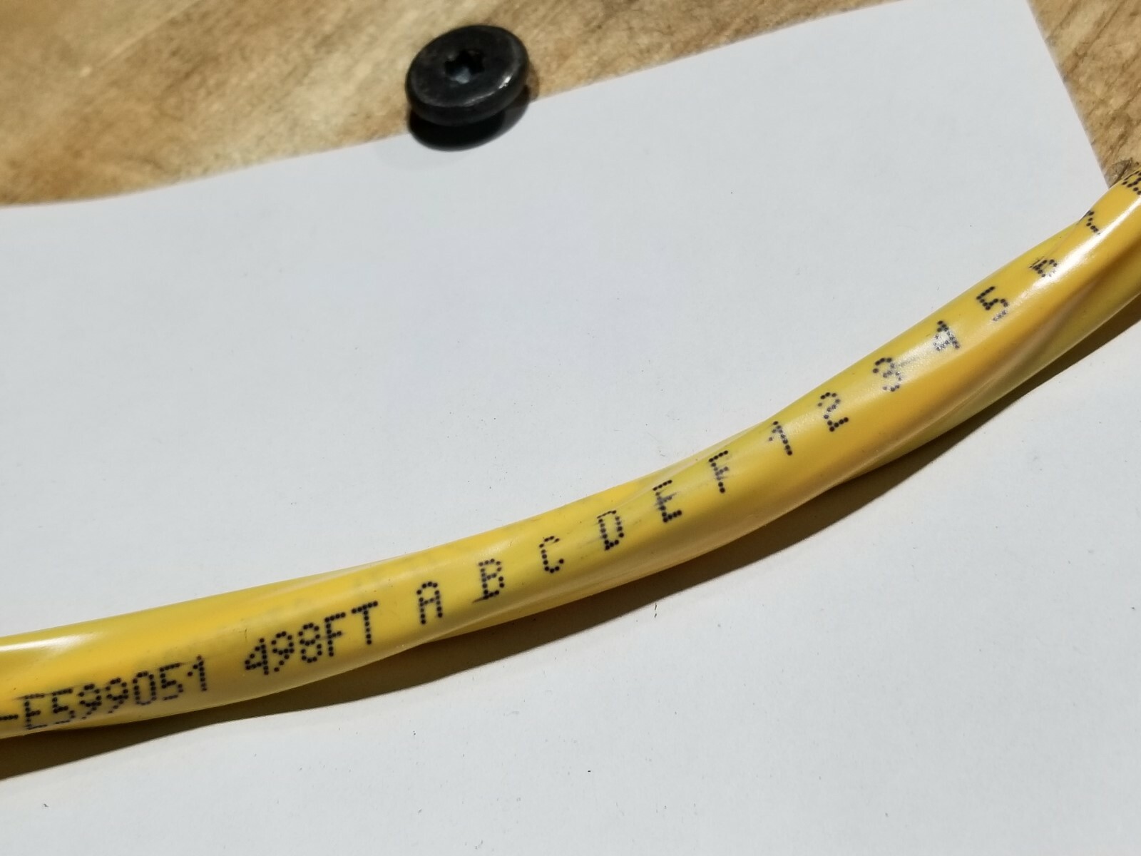 Genesis 2196 18/4C+22/3P+22/4C+22/2C Riser Access Control Cable Yellow/50ft