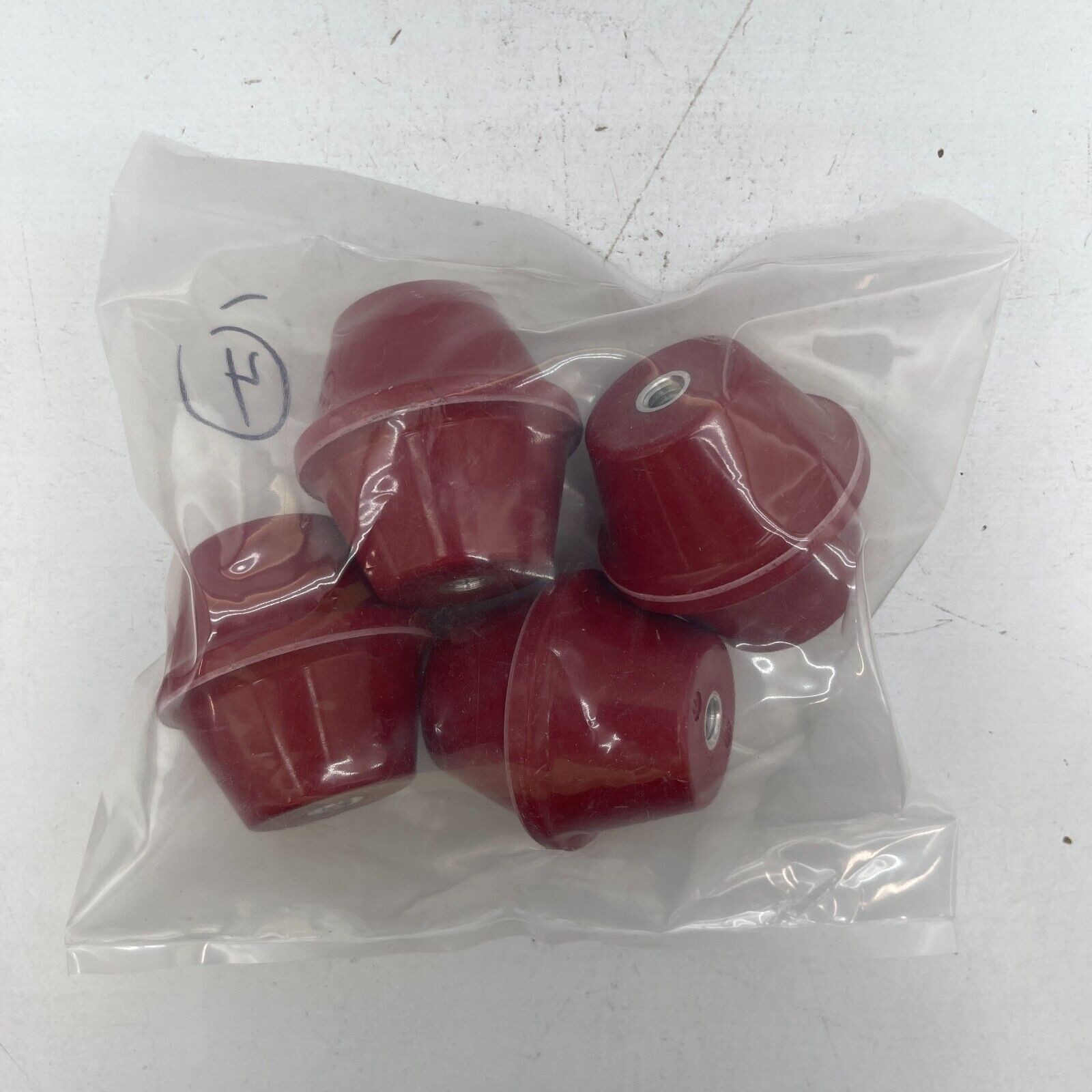 LOT of 4 Glastic Standoff Electrical Insulator Fiberglass Reinforced Thermoset