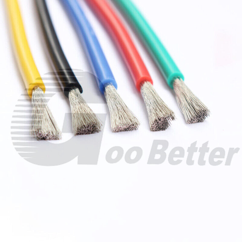 Flexible Soft Silicone Wire Cable Tinned Copper 14/16/17/18/20/22/24/26/28/30AWG