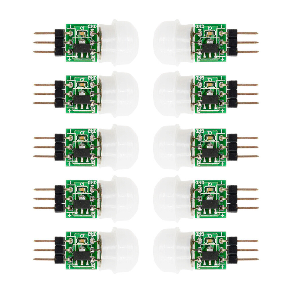 10x AM312 PIR Motion Body Human Sensor Mini Infrared Detector Module DC2.7-12V
