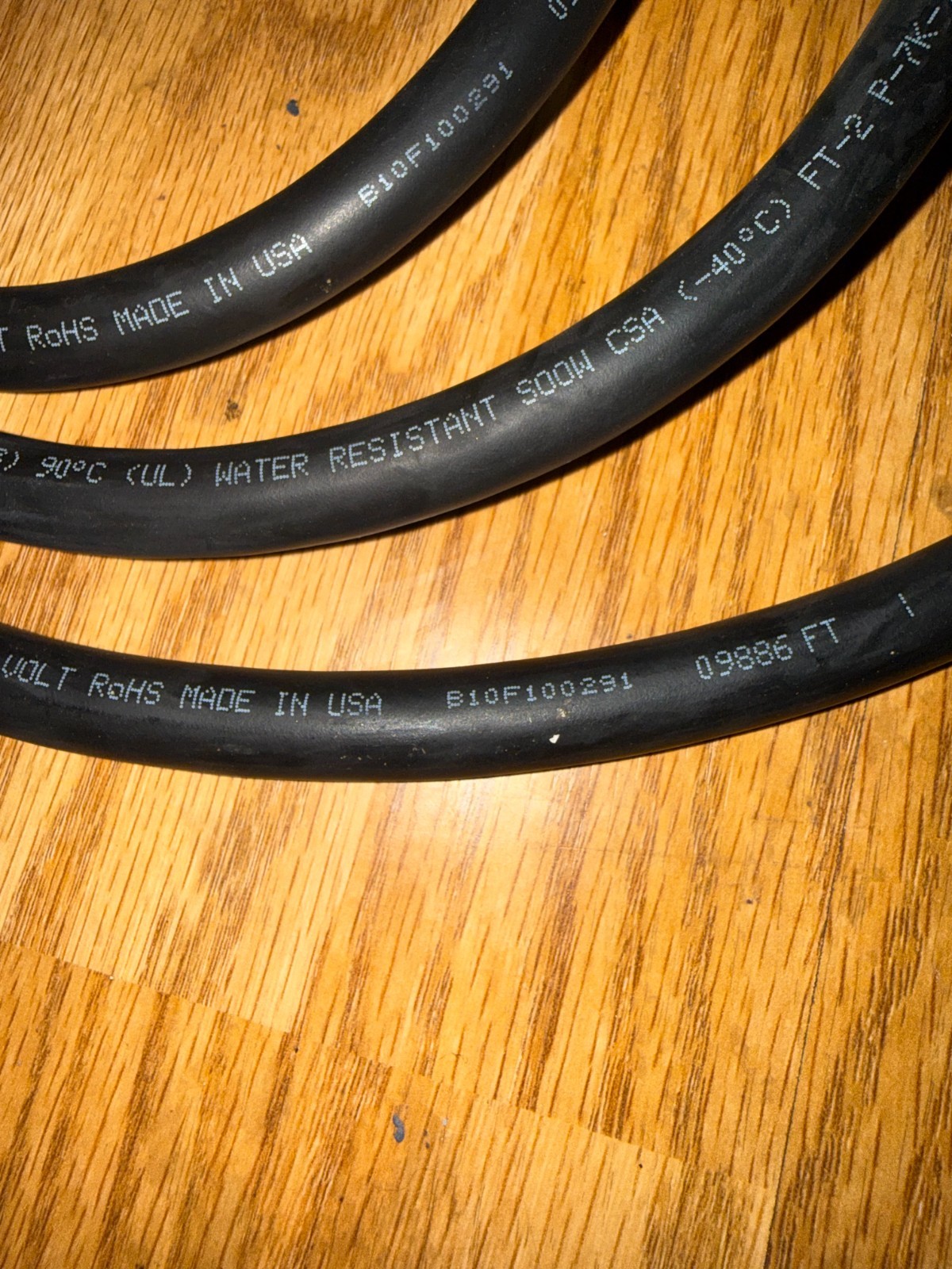 10′ Carol 3/C 12 AWG SOOW UL MSHA 600V Water Resistant Cord PRE OWNED