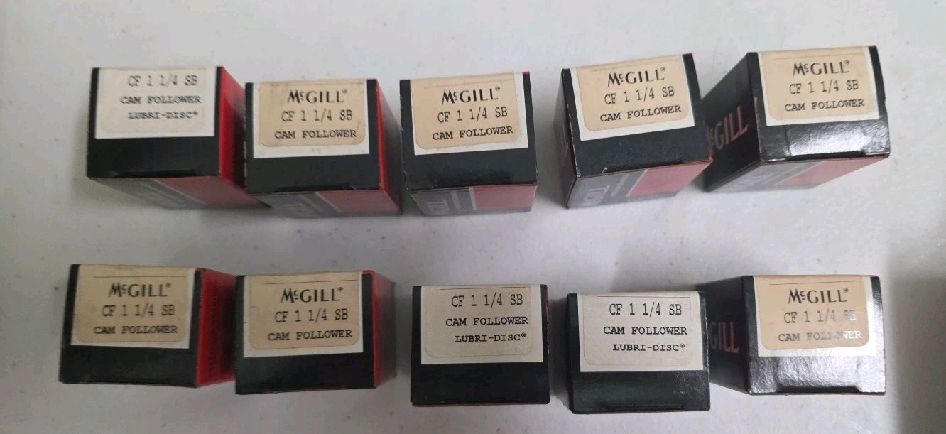 10 NEW- SEALED OLD STOCK MCGILL CF 1 1/4 SB CAM FOLLOWER 1-1/4″
