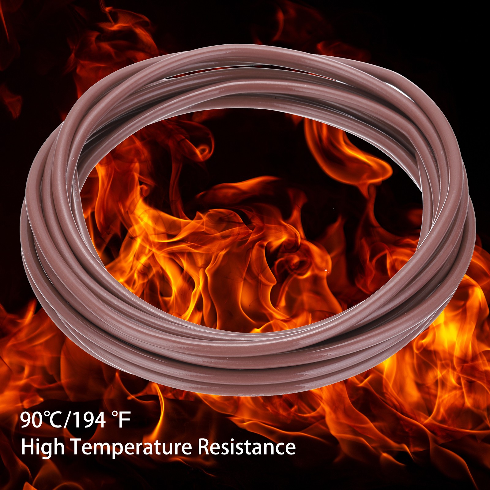 10 Feet Electrical Wire Insulated Solid Copper 14 AWG Hook Up Wire Cable,Brown