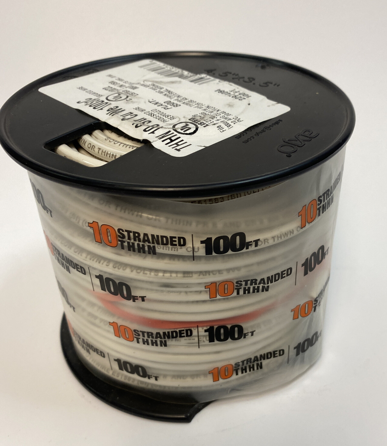 SouthWire THHN 10 AWG 100ft White Stranded CU Building Wire