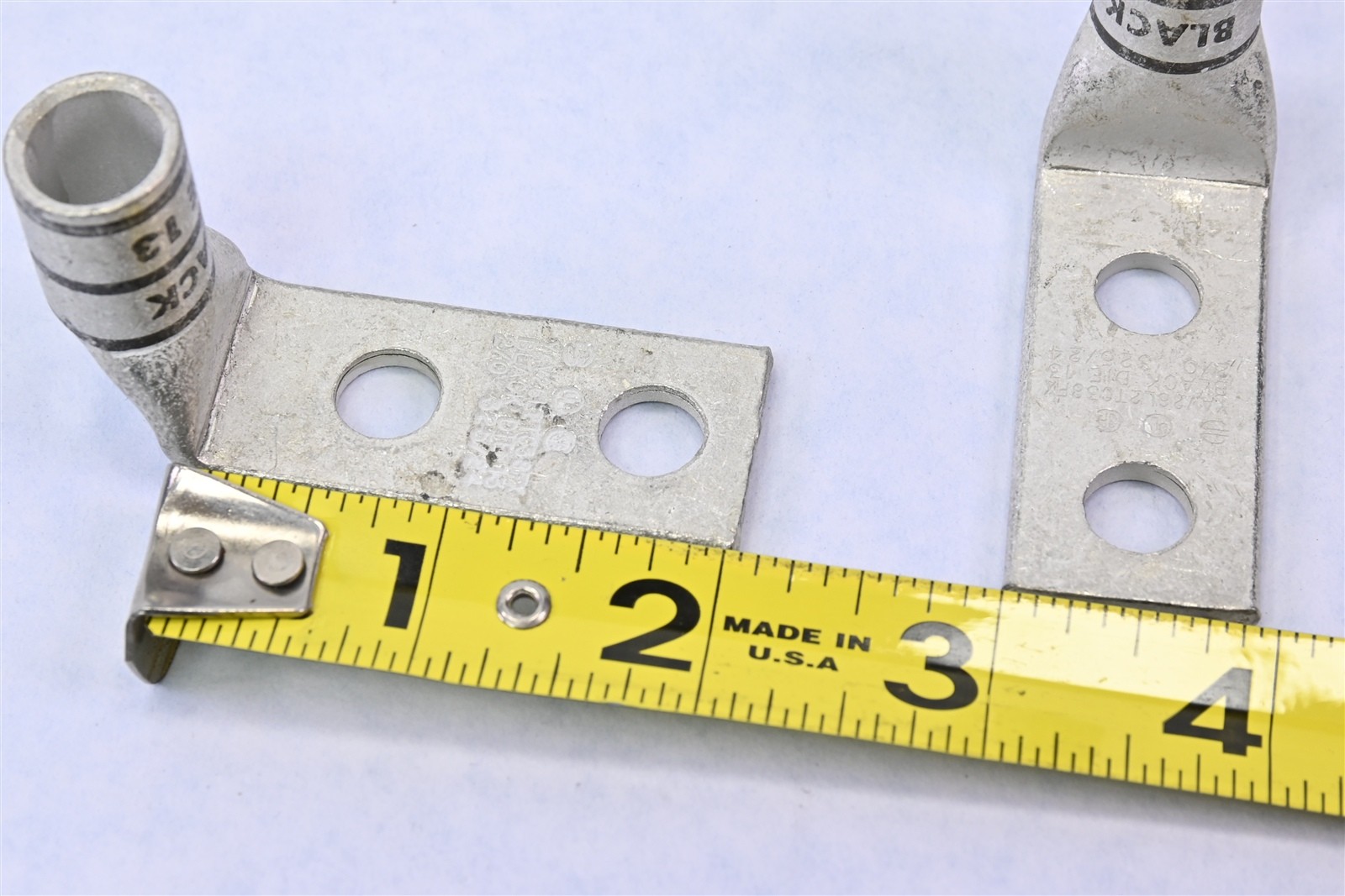 2 Burndy YAV26L2TC38FX90 Copper Compression Lug 2/0 AWG 3/8″ Stud Terminal Lugs