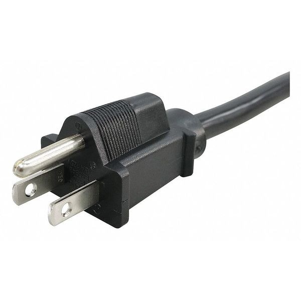 Power Cord, 5-15P, Sjt, 10 Ft., Blk, 10A, 18/3, 5Xfp2id
