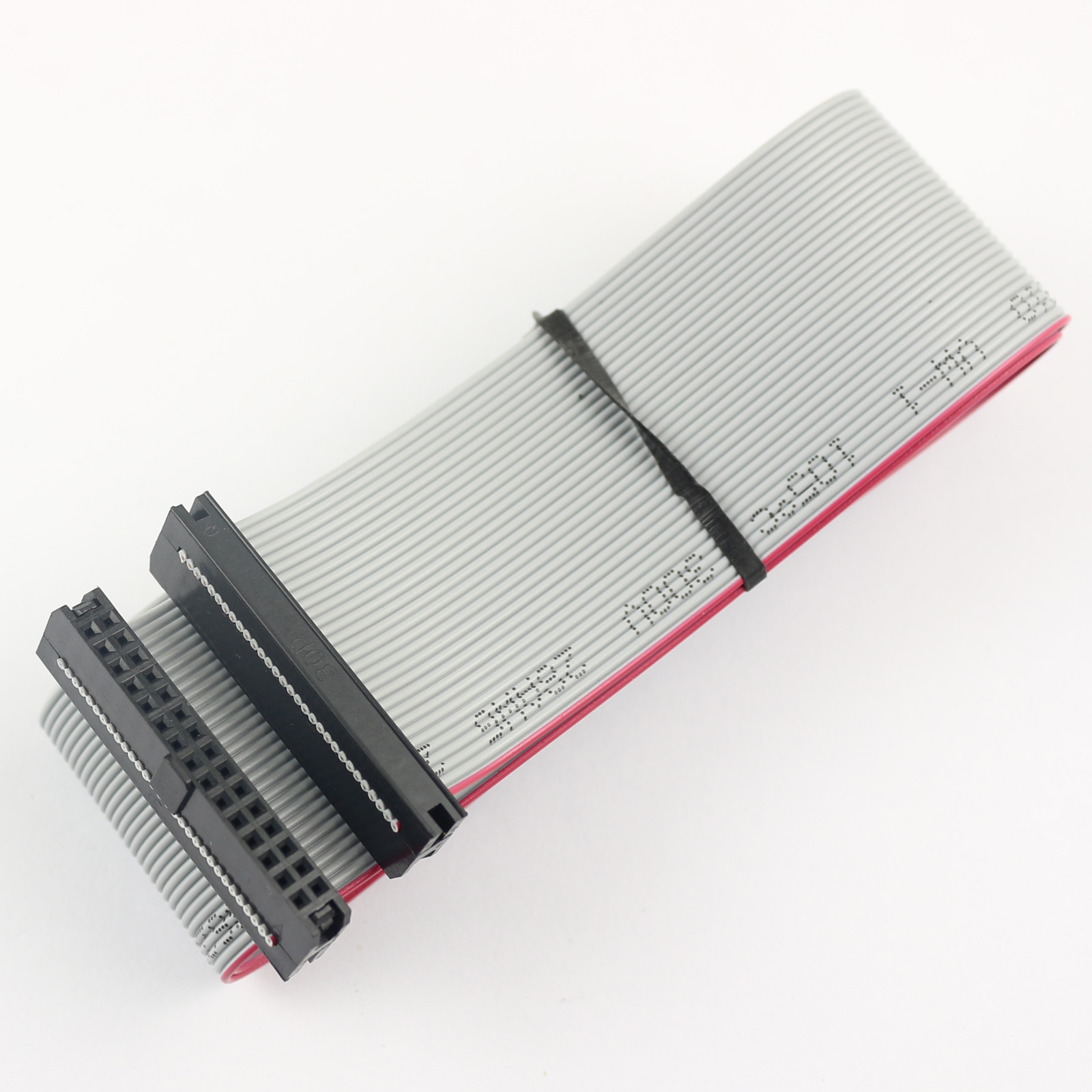 2Pcs 2mm 2.0mm Pitch 30 Pin 30 Wire Extension IDC Flat Ribbon Cable Length 60CM