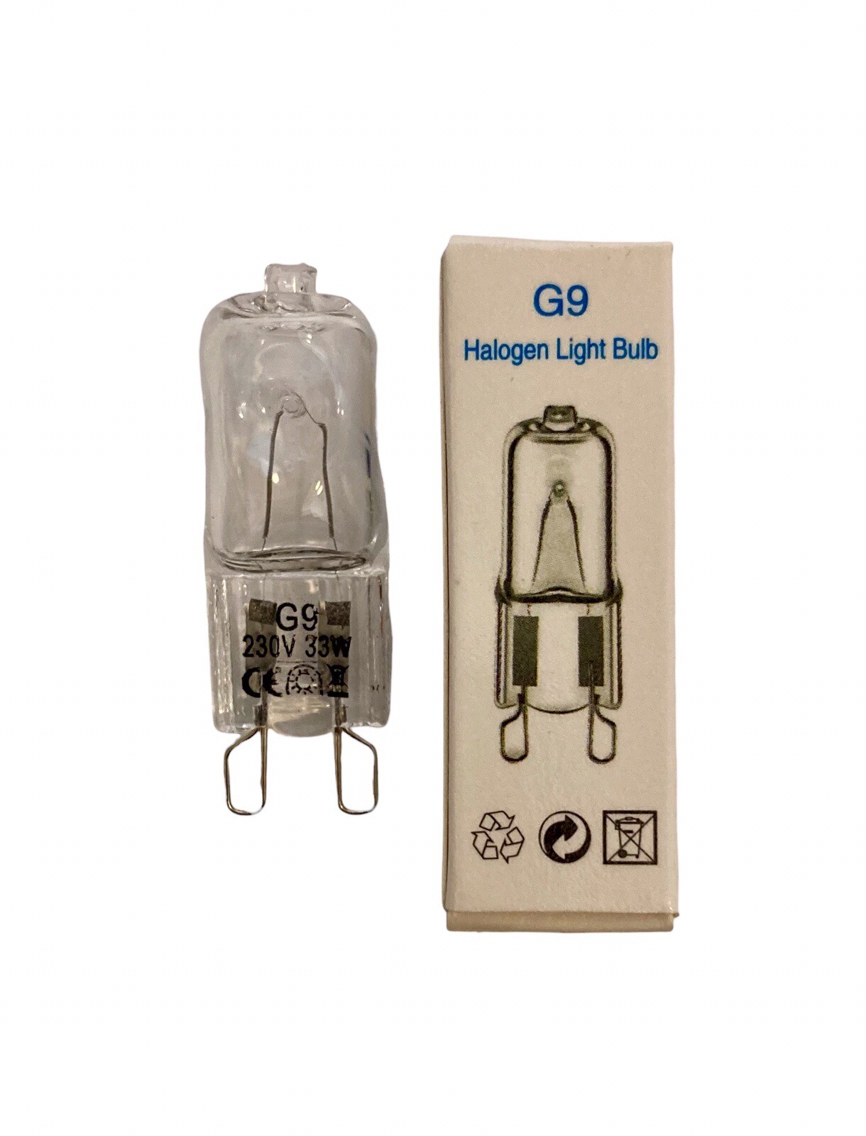New G9 Halogen Light Bulbs 230V 33W 2000h Lamp Life Pack Of 20