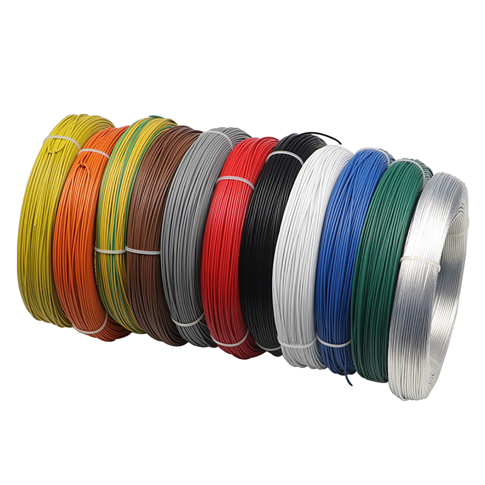 7-30AWG PTFE Silver-Plated Copper Stranded Electrical Wire Cable DIY Audio Wire