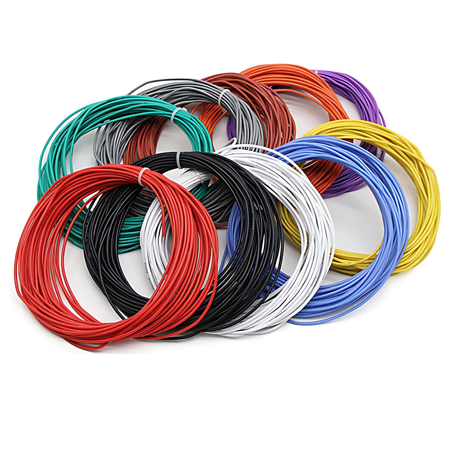 Flexible Soft Silicone Wire Cable 6/8/10/12/14/16/18/20/22/24/26/28/30 AWG