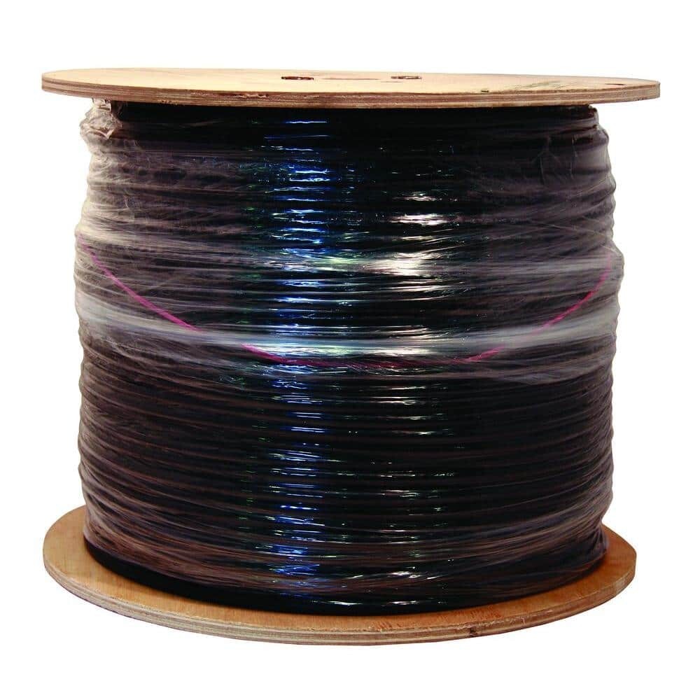 Southwire 500 ft. 18 RG6 Quad Shield CU CATV CM/CL2 Coaxial Cable in Black