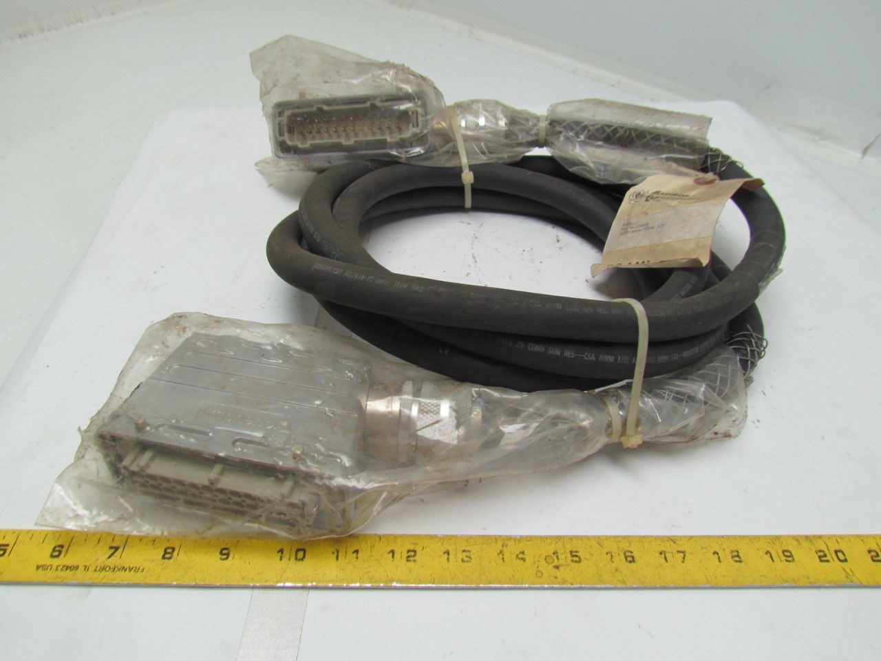 Amphenol-Sine H24-MPS/FPS 12Ft Length 24 Pin Connector Assembly Cable Network