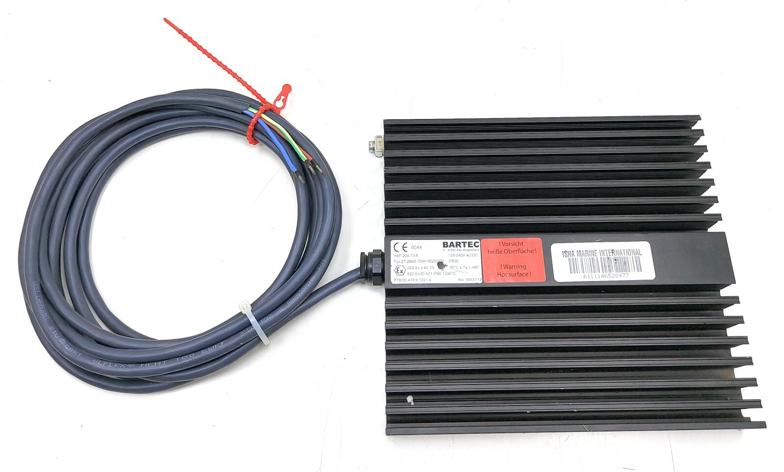 Bartec HSF-200-T3-5 HSF Heating Element Finned 27-2B53-7204150Z5000