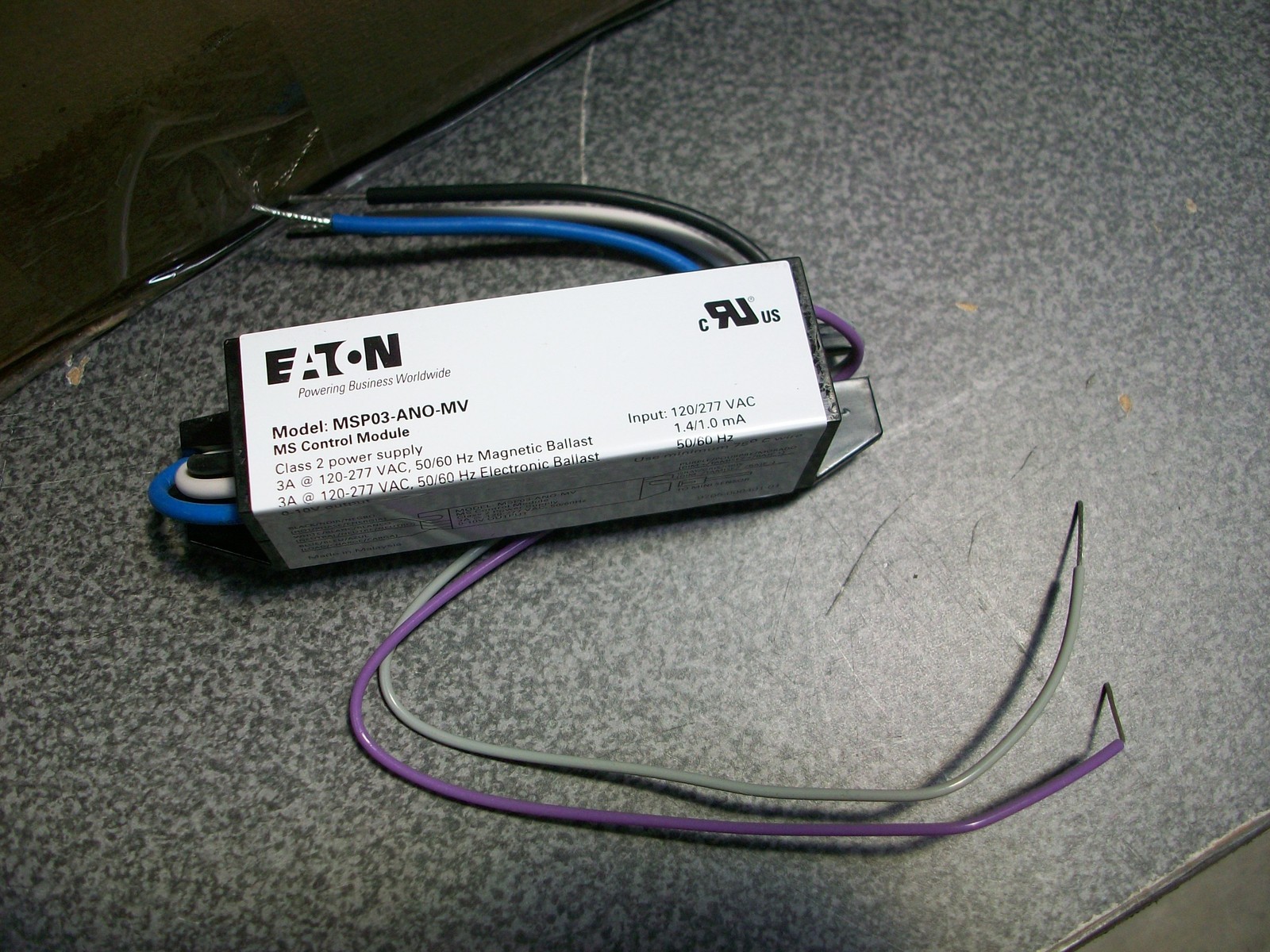 CONTROL MODULE ~ EATON – COOPER #MSP03-ANO-MV MODEL C7-12431791-R QTY. 1