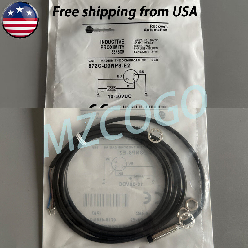 Inductive Proximity Sensor For Allen-Bradley 872C-D3NP8-E2 Shipped From USA