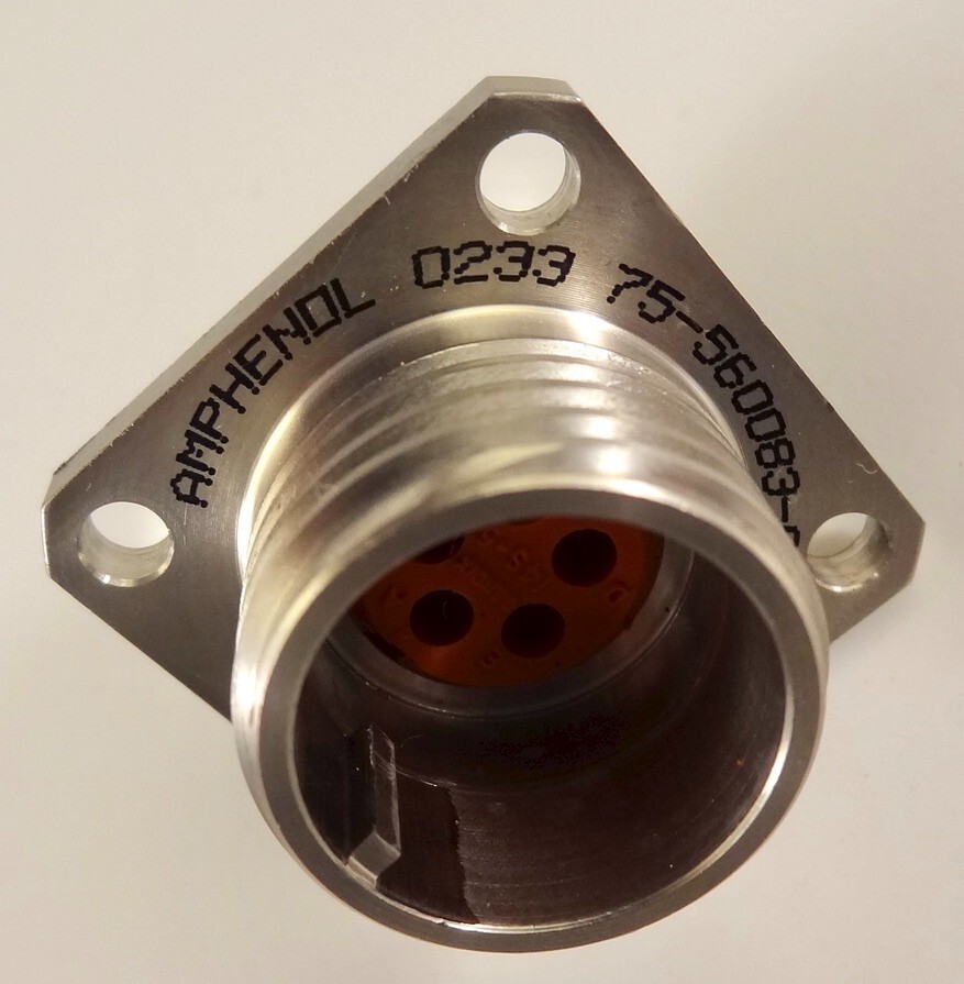 Amphenol Aerospace 75-560083-5P Custom 5 Pin High Voltage Connecter. NEW