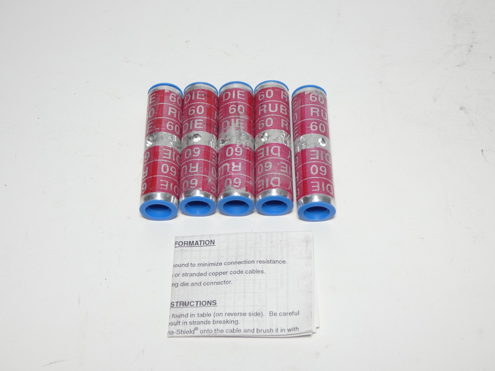 *Lot of 5* Thomas & Betts 60542 2-Way Compression Splice Connector 3/0 AWG AL…