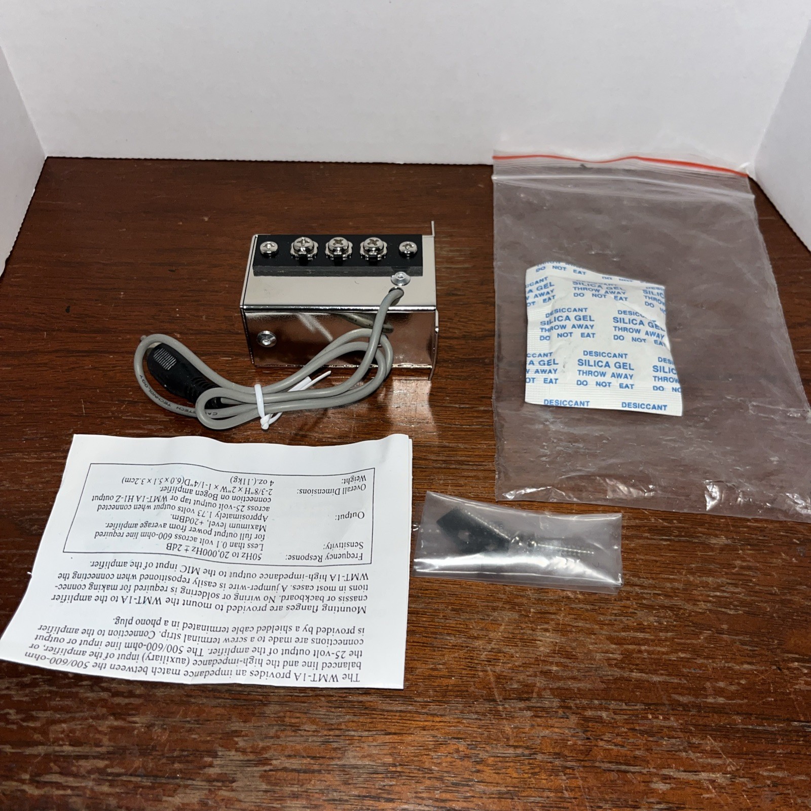 Bogen WMT-1A 10K To 600 Ohm Input / Line Transformer – New Unused In Bag