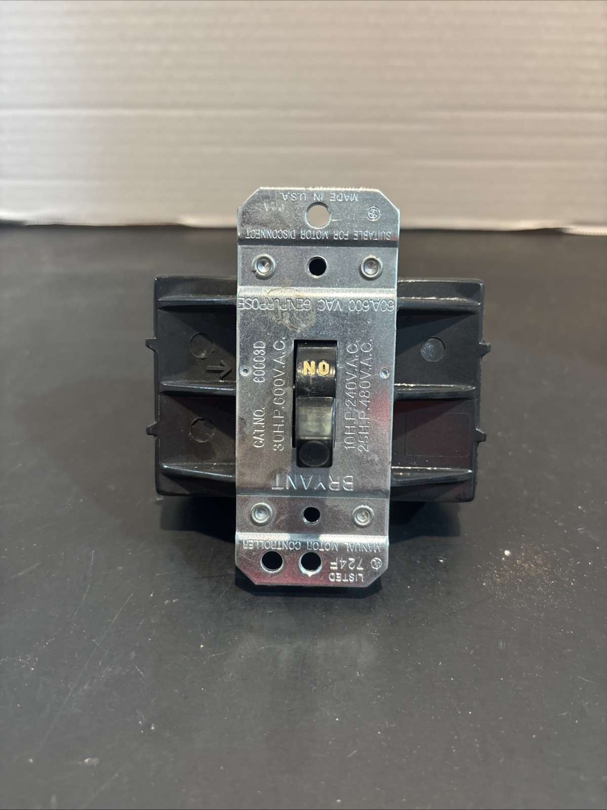 60003D Bryant 60003D; 50A 600V 3P DISC SW NOS