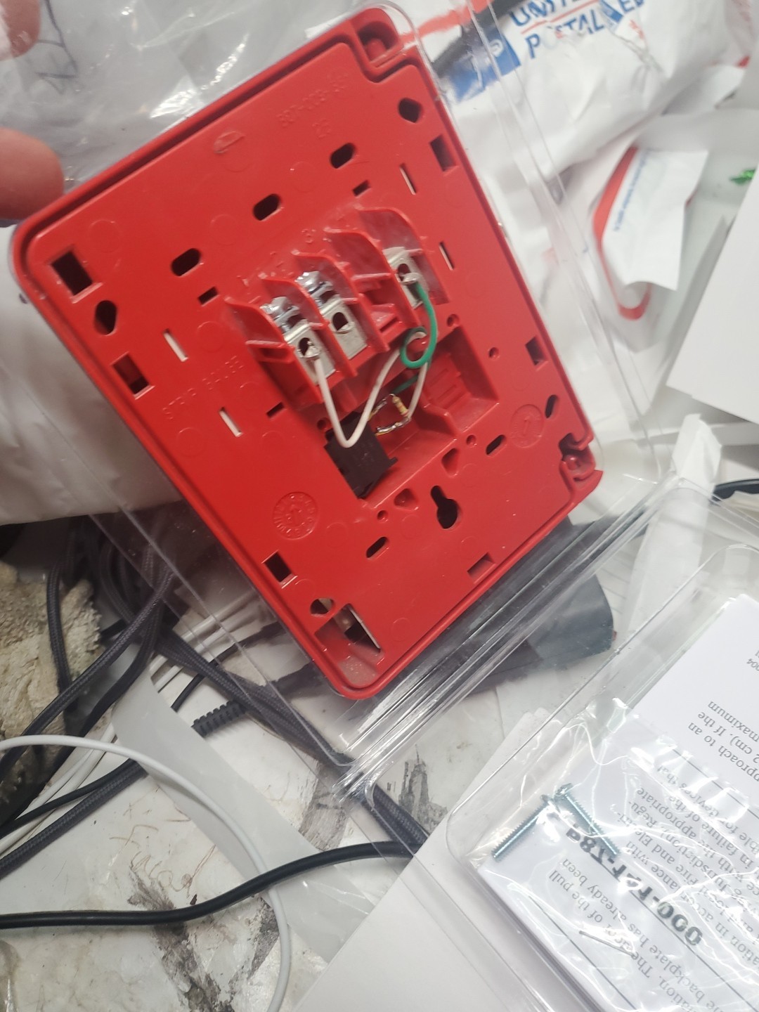 Used Honeywell Gamewell Red Dual Action Fire Alarm Pull Station No Key