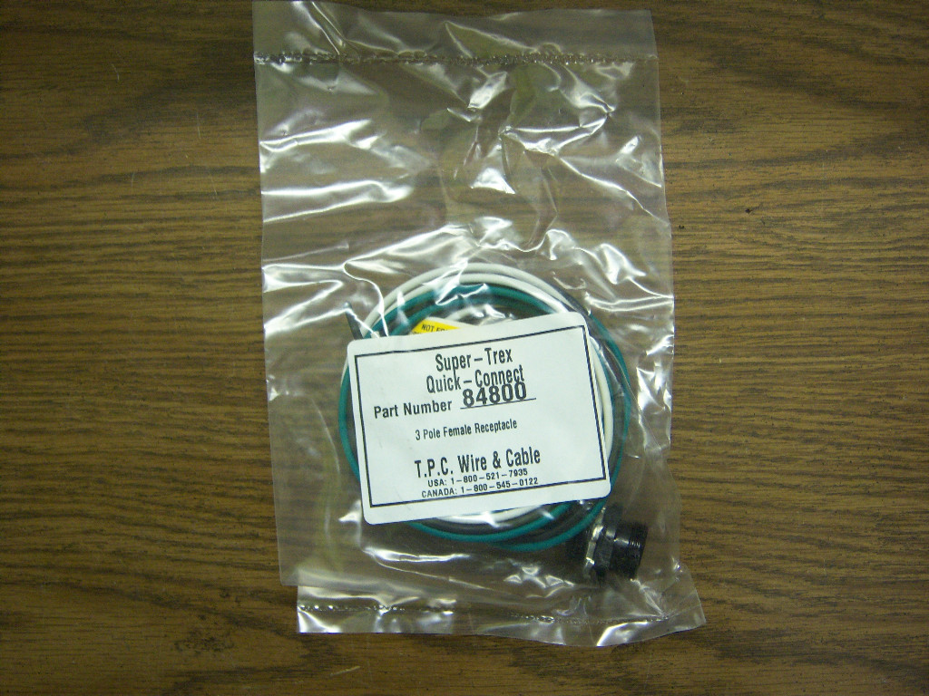 TPC WIRE & CABLE SUPER-TREX QUICK-CONNECT 84800 NEW