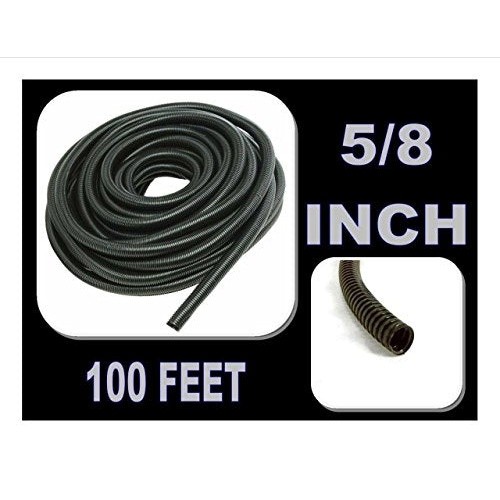 American Terminal 100 FT 5/8″ Split Loom Tubing Wire Conduit Hose Cover Auto