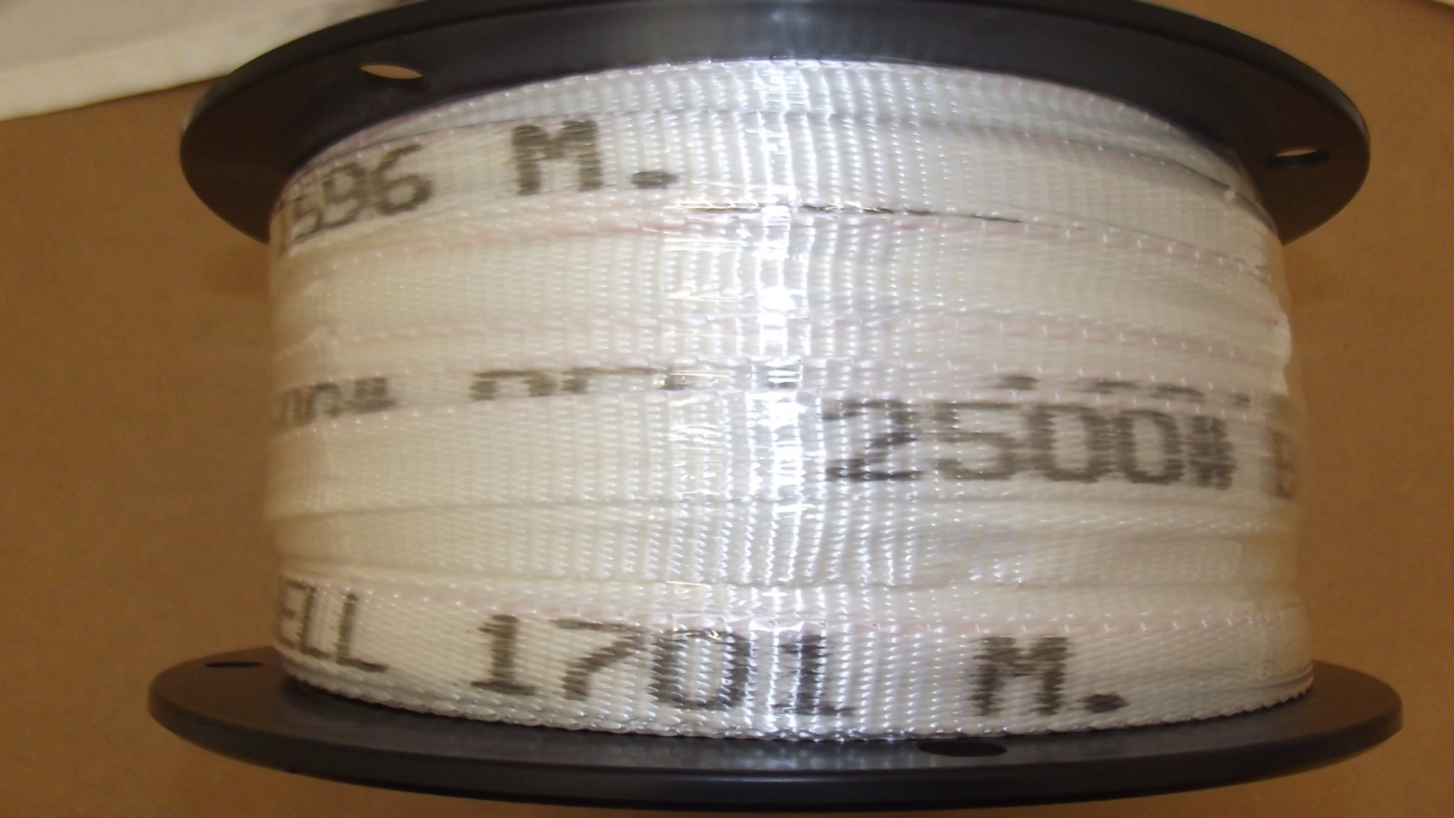 3/4″ x 500′ 2500# tensile polyester pull tape, mule tape, webbing