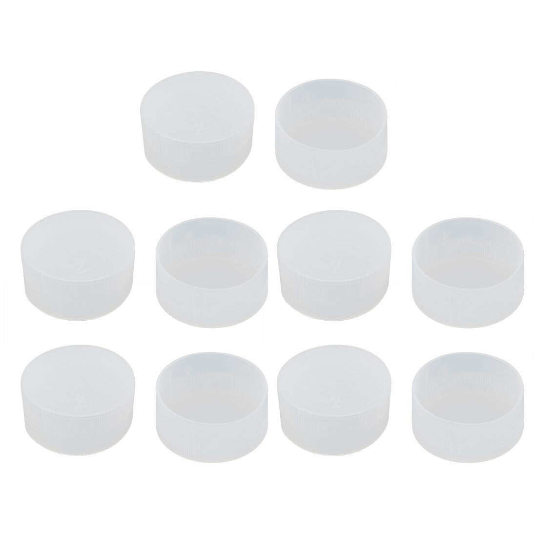 10Pcs 50mm Inner Dia PE Plastic End Cap Bolt Thread Protector Tube Cover
