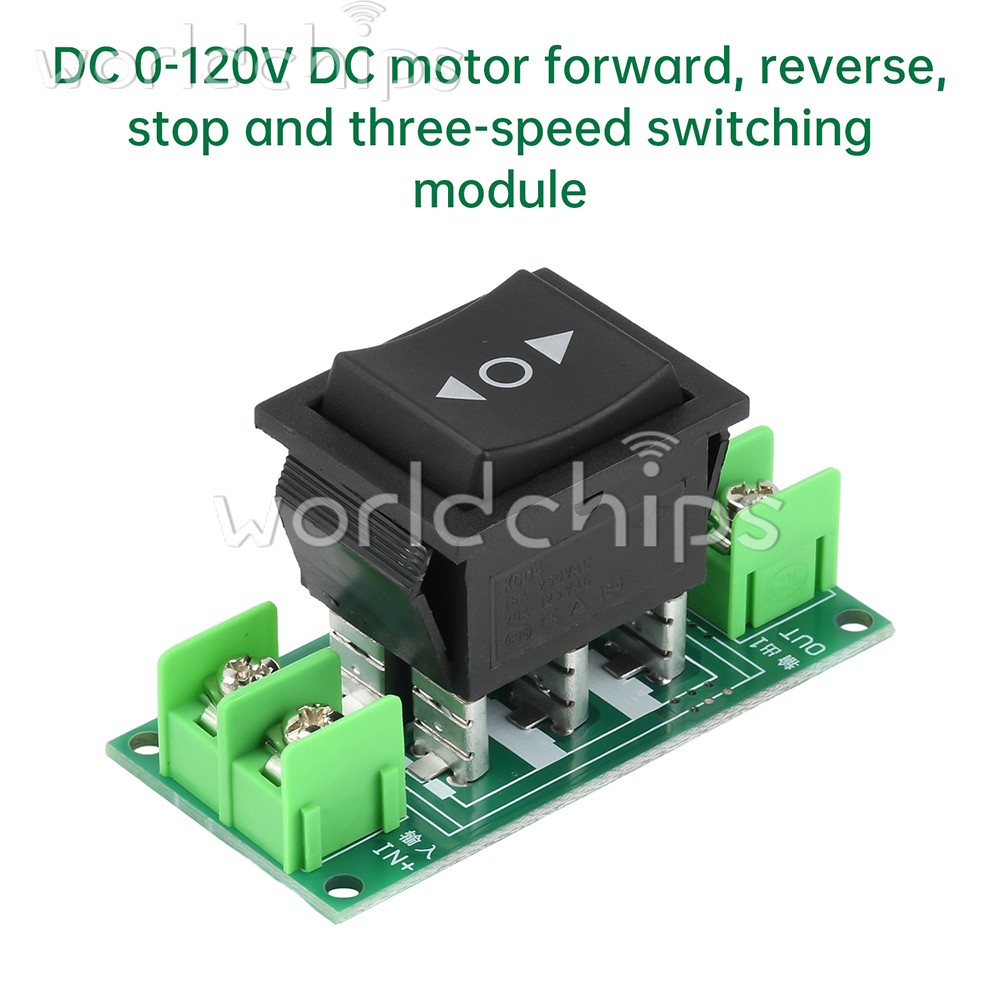 DC 0-120V DC Motor Controller Forward/Stop/Reverse Switch Module 5A 10A 20A
