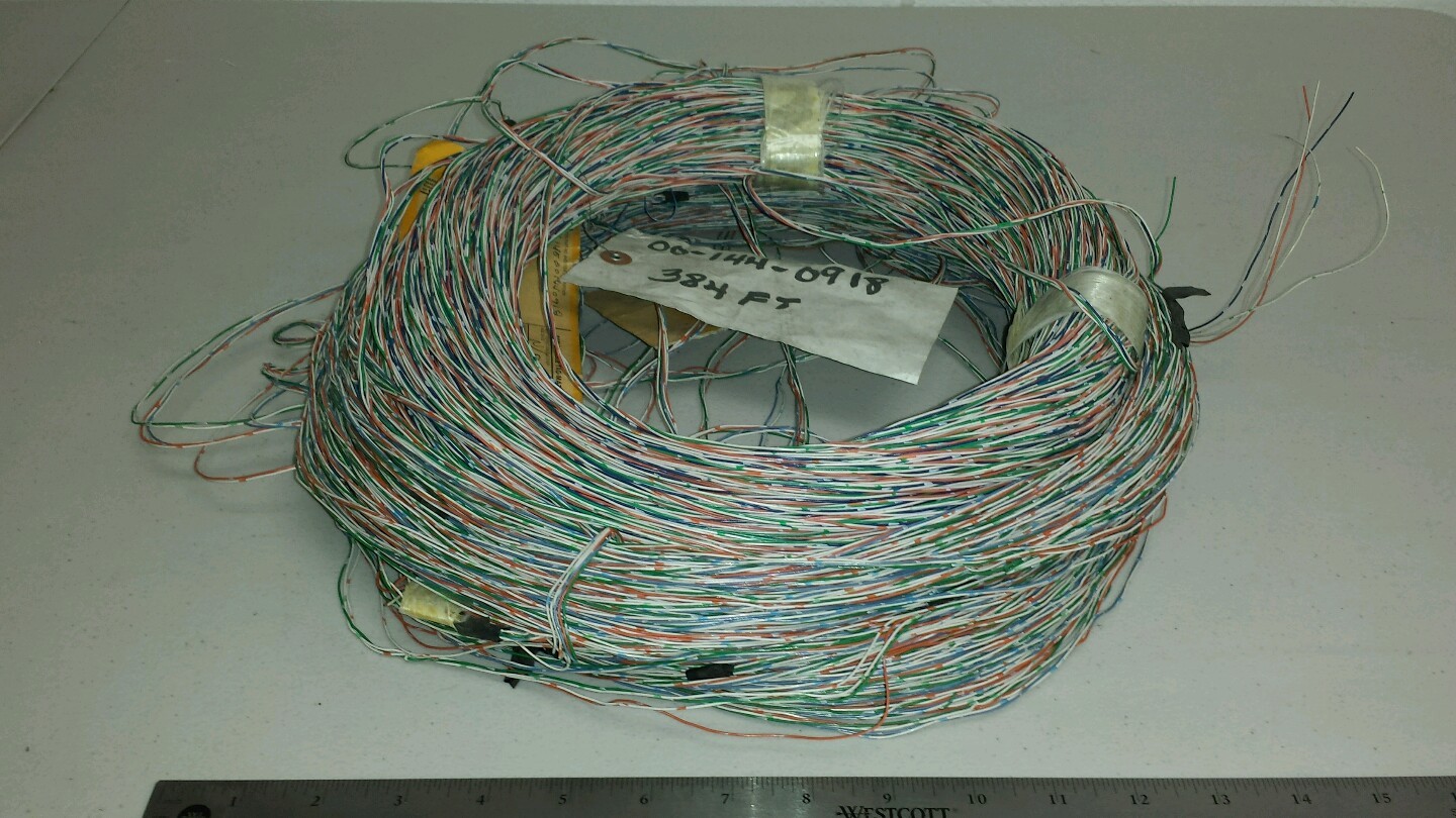 ( 874 FT Spool ) 3124CCB 24Awg Green/Orange/Blue Cable Solid Twisted Pairs 600V